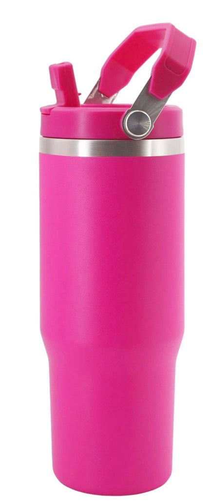 30oz Flip Straw Tumbler