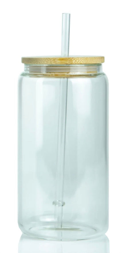 15oz Glass Can Cup